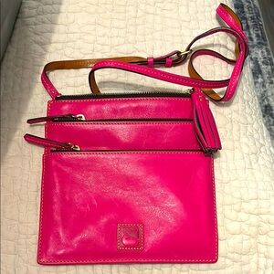Dooney & Bourke Leather Pink Crossbody Bag